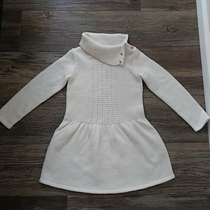 Janie and Jack ivory sweater dress